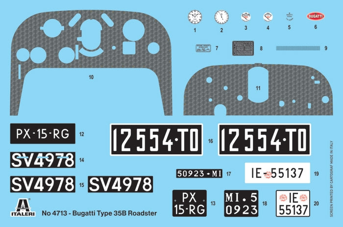 Italeri 4713 Bugatti Type 35B Roadster 1/12 – imagen 6