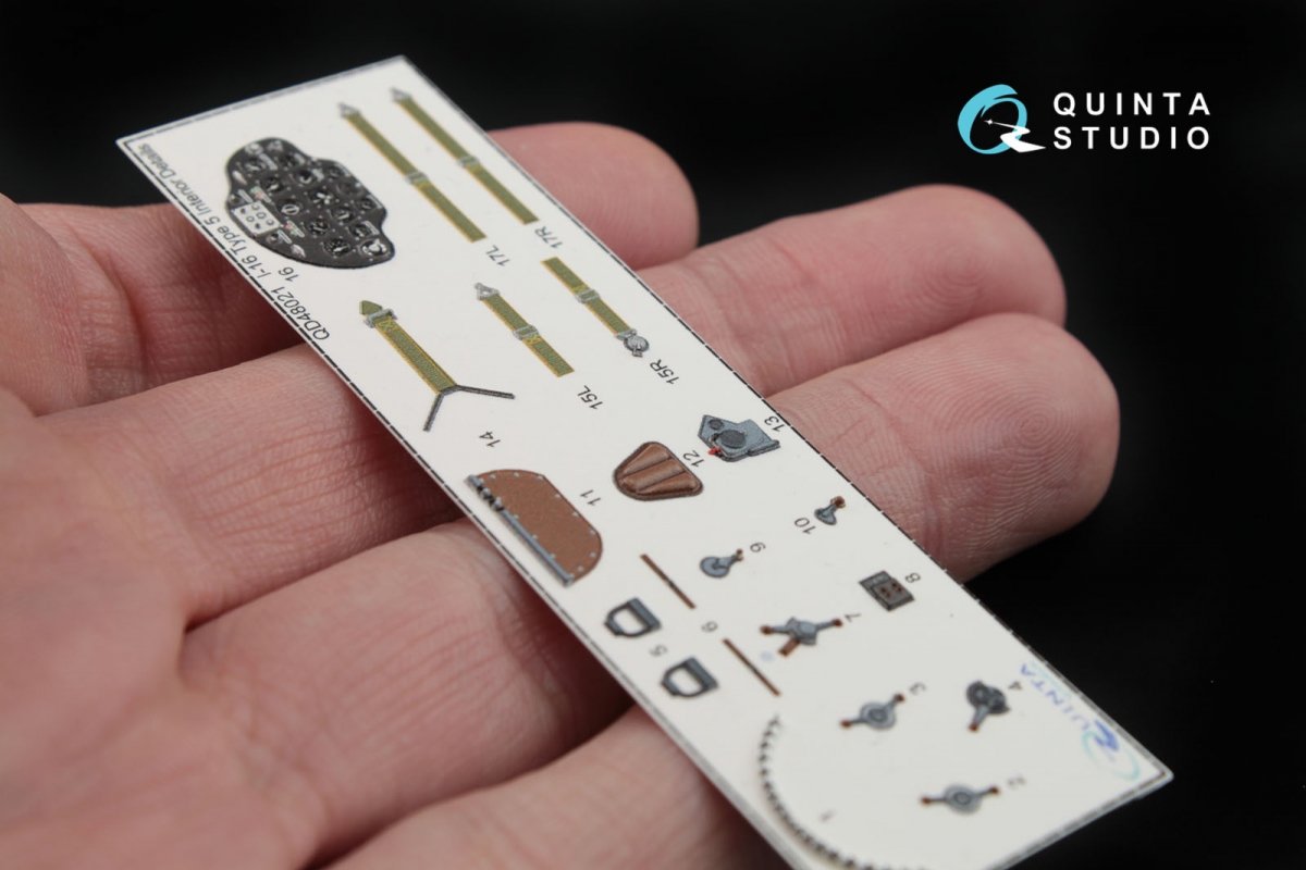 Quinta Studio QD48021 I-16 type 5 3D-Printed &amp;amp; colored Interior on decal paper 1/48 – Bild 6
