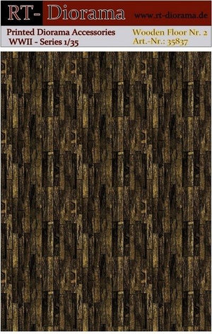 RT-Diorama 35837 Printed Accessories: Wooden Floor No.2 1/35