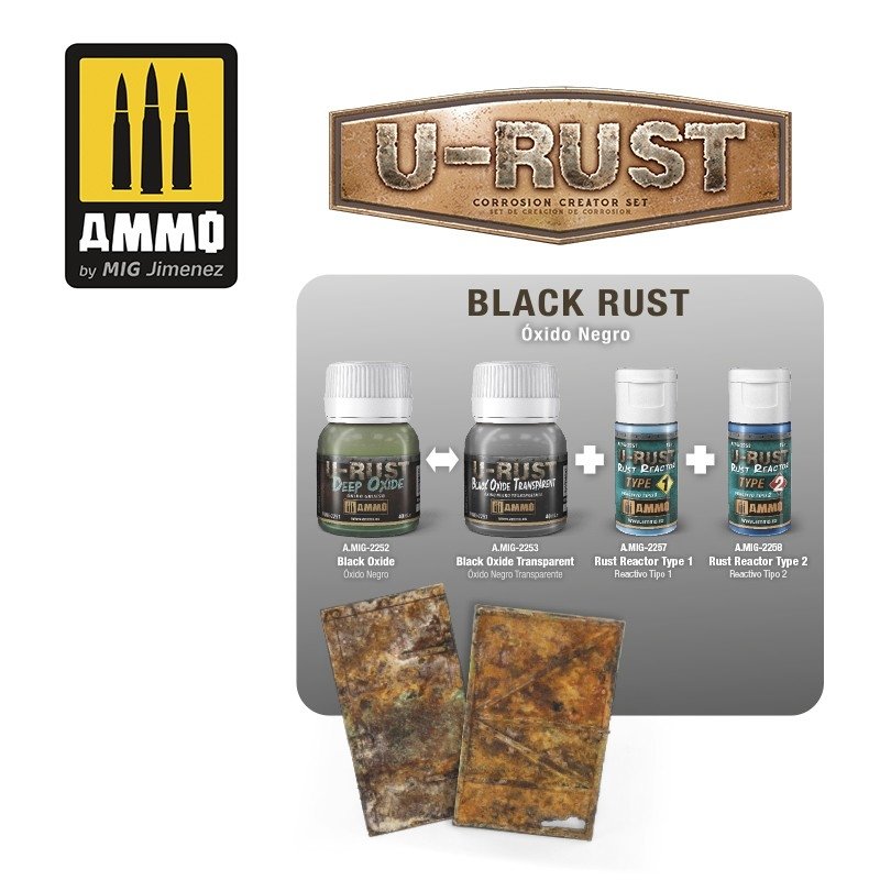 Ammo of Mig 2253 U-RUST BLACK OXIDE TRANSPARENT (40ml) – zdjęcie 2