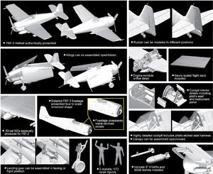 Cyber ​​Hobby 5117 F6F-3 Hellcat w/Flight Deck (1/72) – image 2