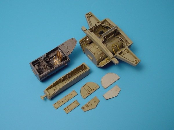 Aires 4148 Me 262A SCHWALBE, ensemble baie de train d'atterrissage et cockpit, échelle 1/48 Tamiya