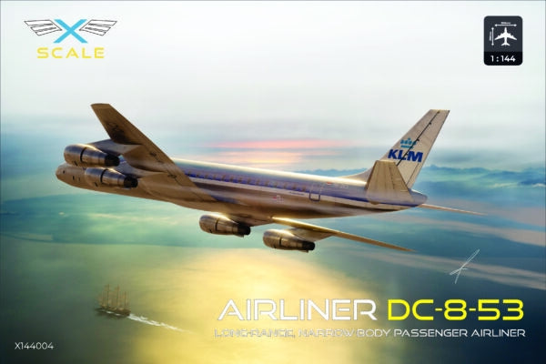 Maquette X-Scale 144004 Avion de ligne DC-8-53 KLM 1/144