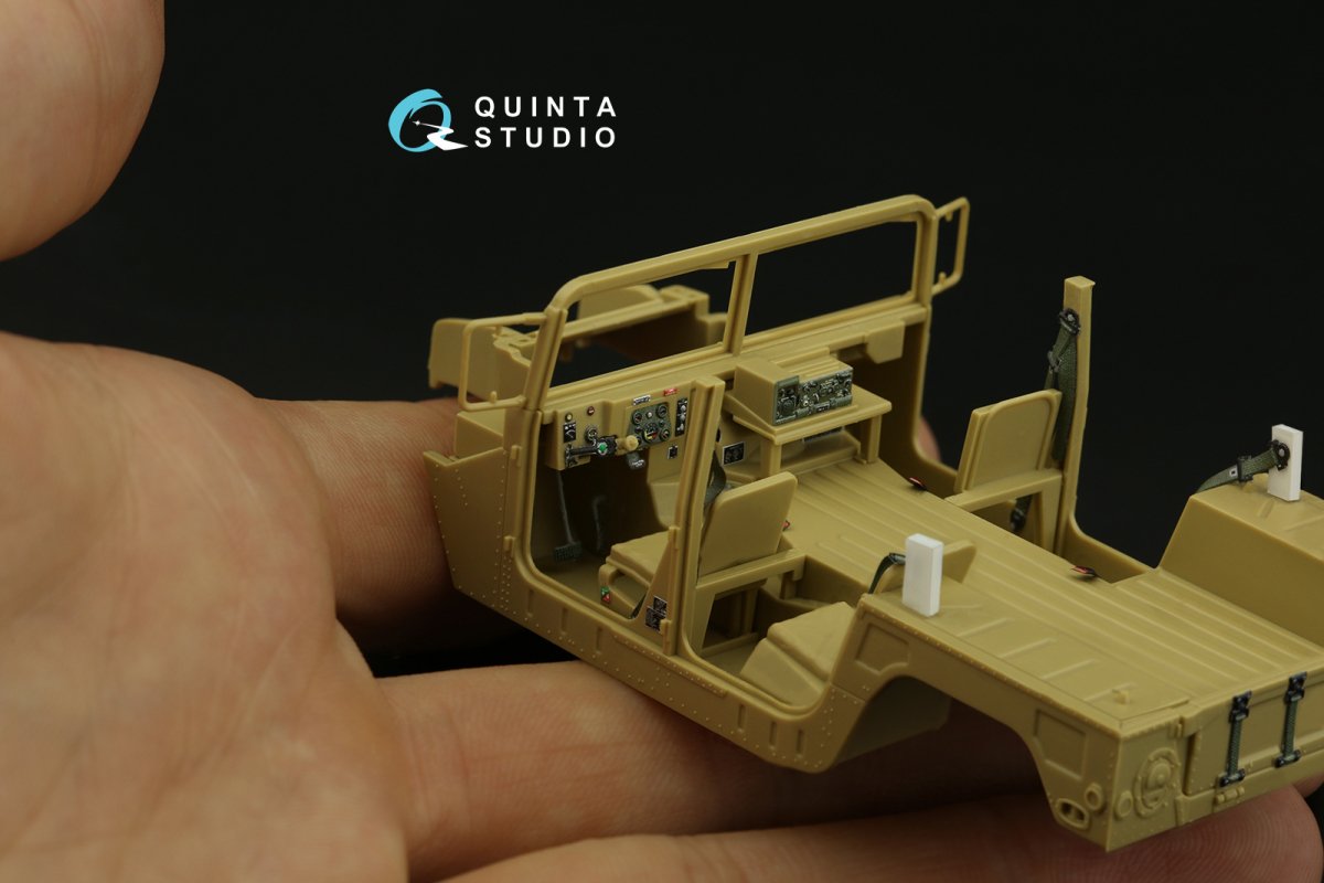 Quinta Studio QD48310 HUMVEE family 3D-Printed &amp;amp; colored Interior on decal paper (Tamiya) 1/48 – imagen 9