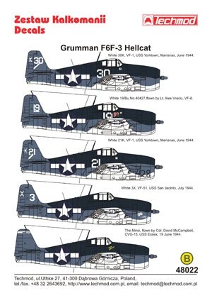 Techmod 48022 - Grumman F6F-3 Hellcat 1/48 – image 2