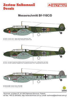 Techmod 32042 - Messerschmitt Bf 110C/D 1/32 – image 2