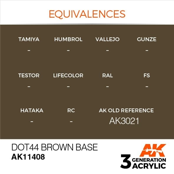 AK Interactive AK11408 Dot44 Brown Base 17ml – image 3