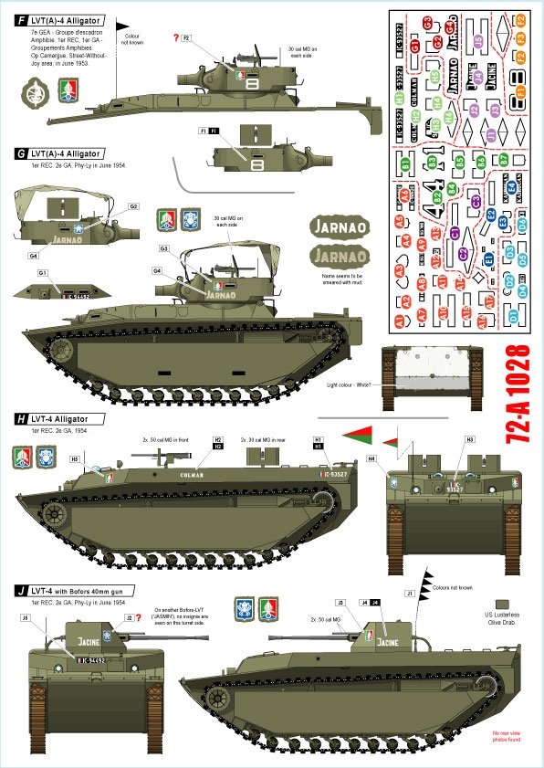 Star Decals 72-A1028 Indochine # 1. The Foreign Legion - 1er REC - Regiment Etranger Cavalerie 1/72 – imagen 2