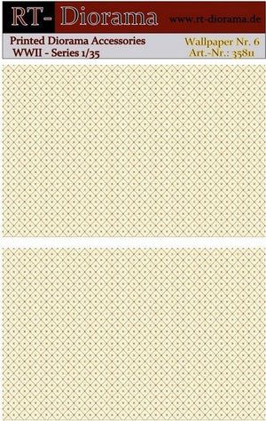 RT-Diorama 35811 Printed Accessories: Wallpaper No.6 1/35