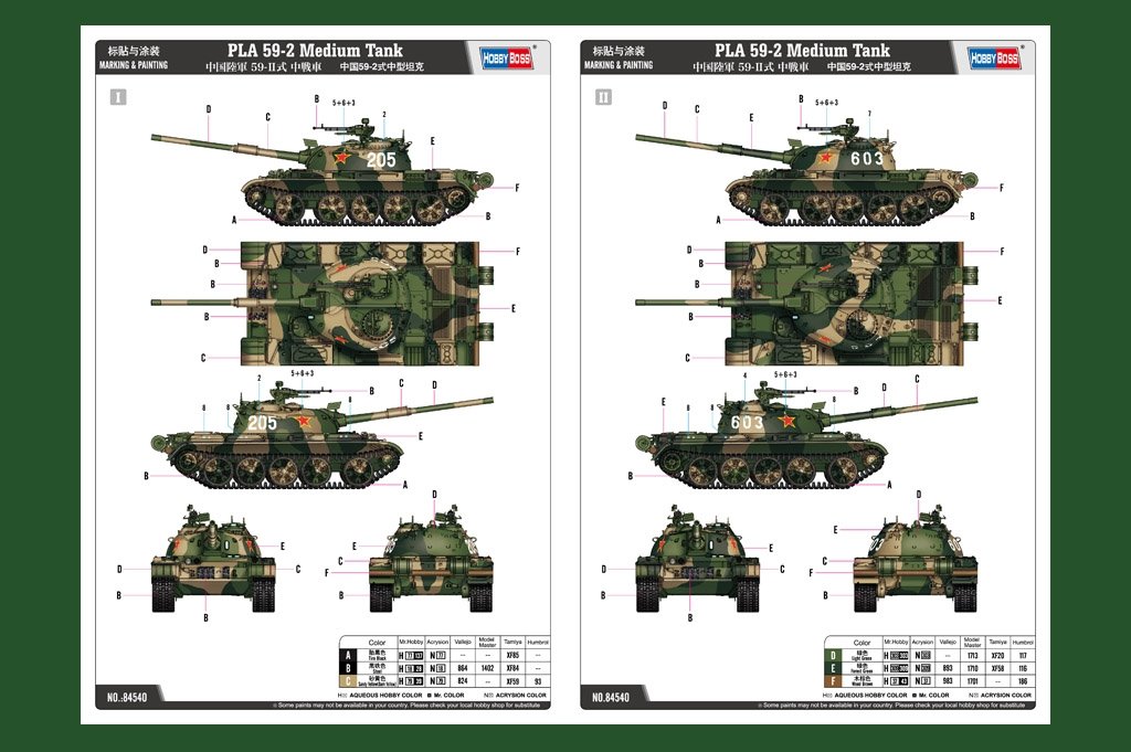 Hobby Boss 84540 Chinese Type 59-2 Medium Tank 1/35 – imagen 3