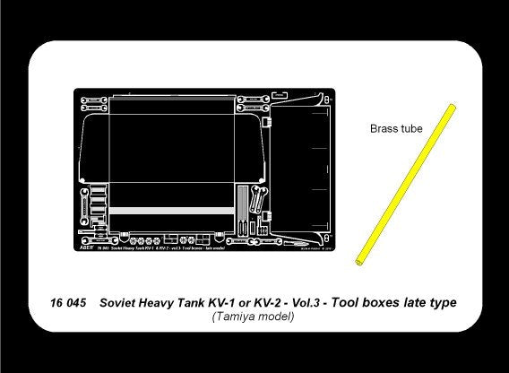 Aber 16045 Russian Heavy Tank KV-1 or KV-2 vol3 - Tool boxes late 1/16 – Bild 4