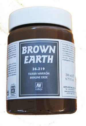 Vallejo 26219 Stone Textures. Brown Earth 200ml – obrázek 2