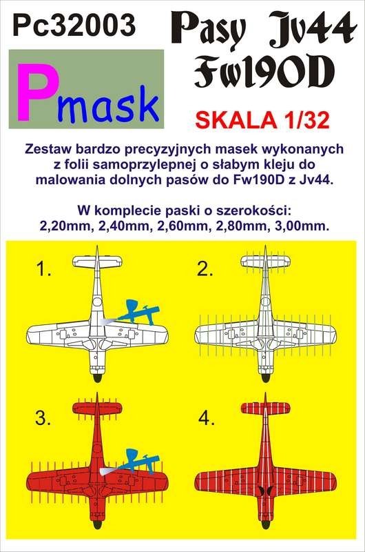 P-Mask PC32003 FW190D JV44 LOWER PAINTING MASKS (1/32)
