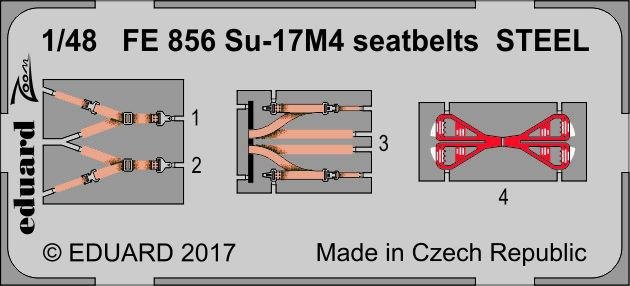Ceintures de sécurité Eduard FE856 Su-17M4 en acier HOBBY BOSS 1/48