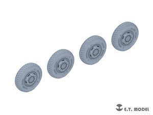 ET Model P35-108 WWII German Sd.Kfz.234 Large Diameter Weighted Wheels Type.8 1/35 – obrázek 2