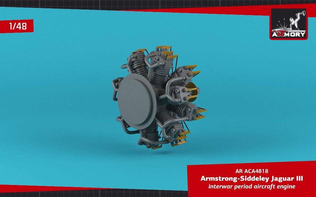 Armory Models ACA4818 AS Jaguar-III aircraft engine 1/48 – image 4