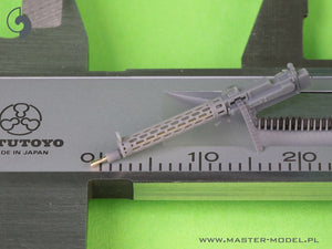Master AM-48-183 Niemiecki km z okresu I w.św. Spandau LMG 08/15 (2 szt.) - z KRÓTKĄ rączką przeładowania - wydruki 3D i mosiężne lufy 1/48