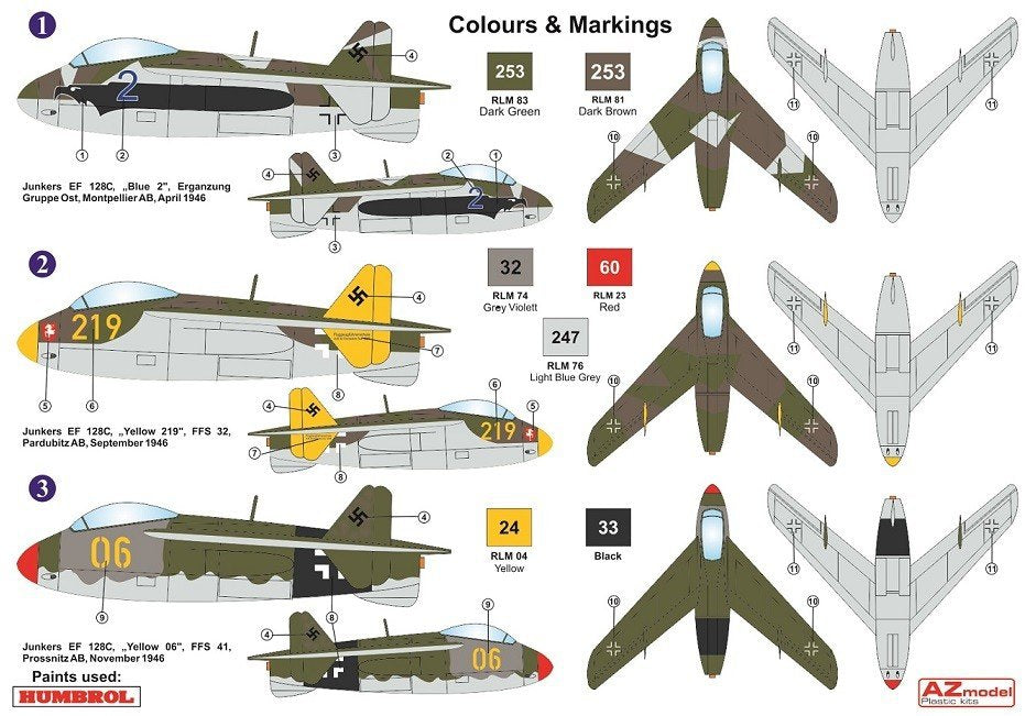 AZ Model AZ7622 Junkers EF 128C “Advanced trainer” 1/72 – image 2