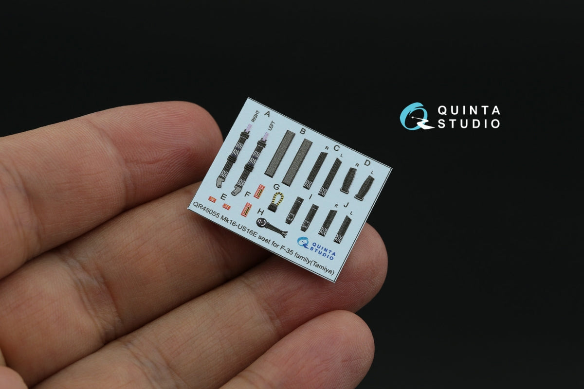 Quinta Studio QD48440 F-35B 3D-Printed &amp;amp; colored Interior on decal paper (Tamiya) 1/48 – imagen 9