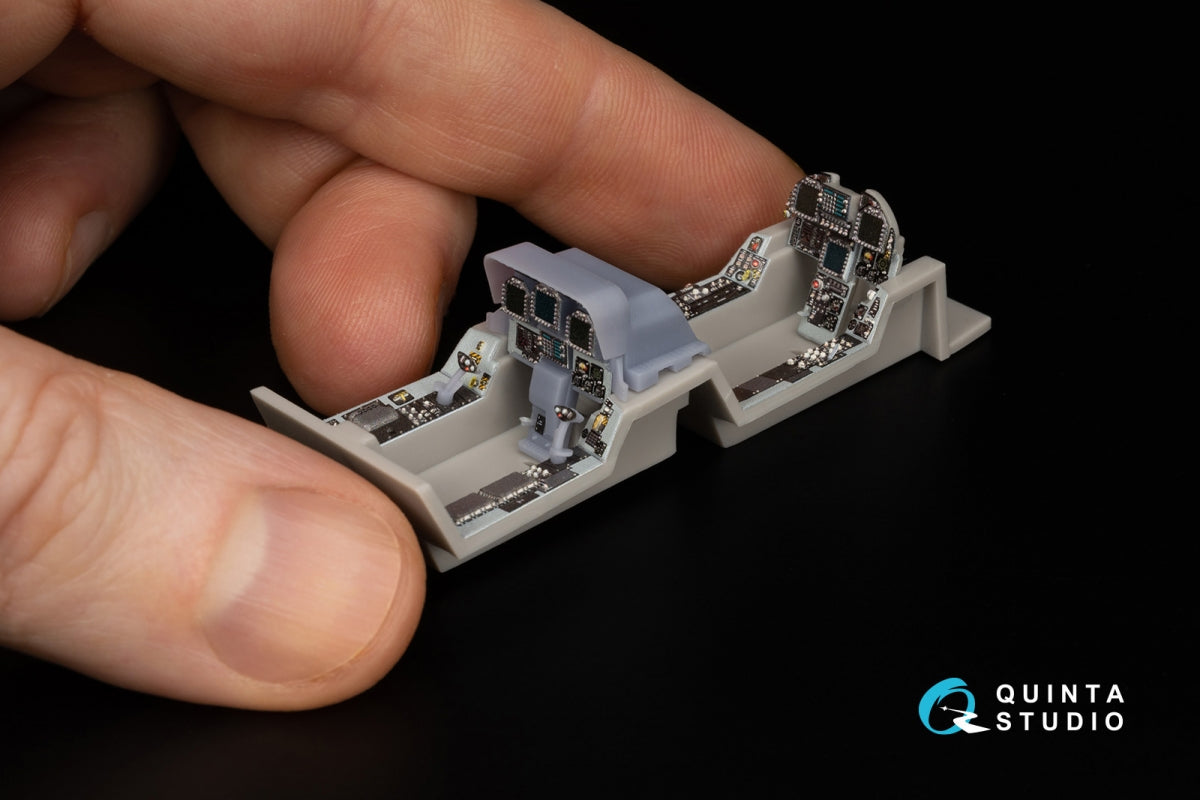 Quinta Studio QDS+48347 FA-18D late 3D-Printed colored Interior on decal paper (Hasegawa) (with 3D-printed resin parts) (Small version) 1/48 – image 8