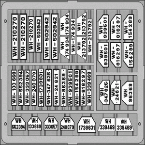 Eduard TP503 German Car License Plates 1/35