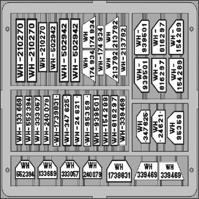 Eduard TP503 German Car License Plates 1/35