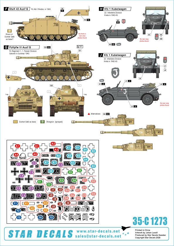 Star Decals 35-C1273 Balkan WW2 #4 1/35 – obrázek 2