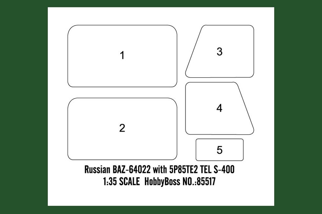 Hobby Boss 85517 Russian BAZ-64022 with 5P85TE2 TEL S-400 1/35 – zdjęcie 4