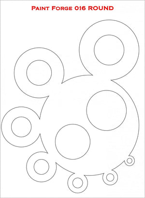 Paint Forge PFST016L STENCIL - ROUND – image 2