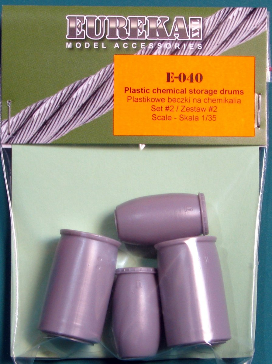 EUREKA XXL E-040 Fûts de stockage de produits chimiques en plastique, lot de 2, 1/35