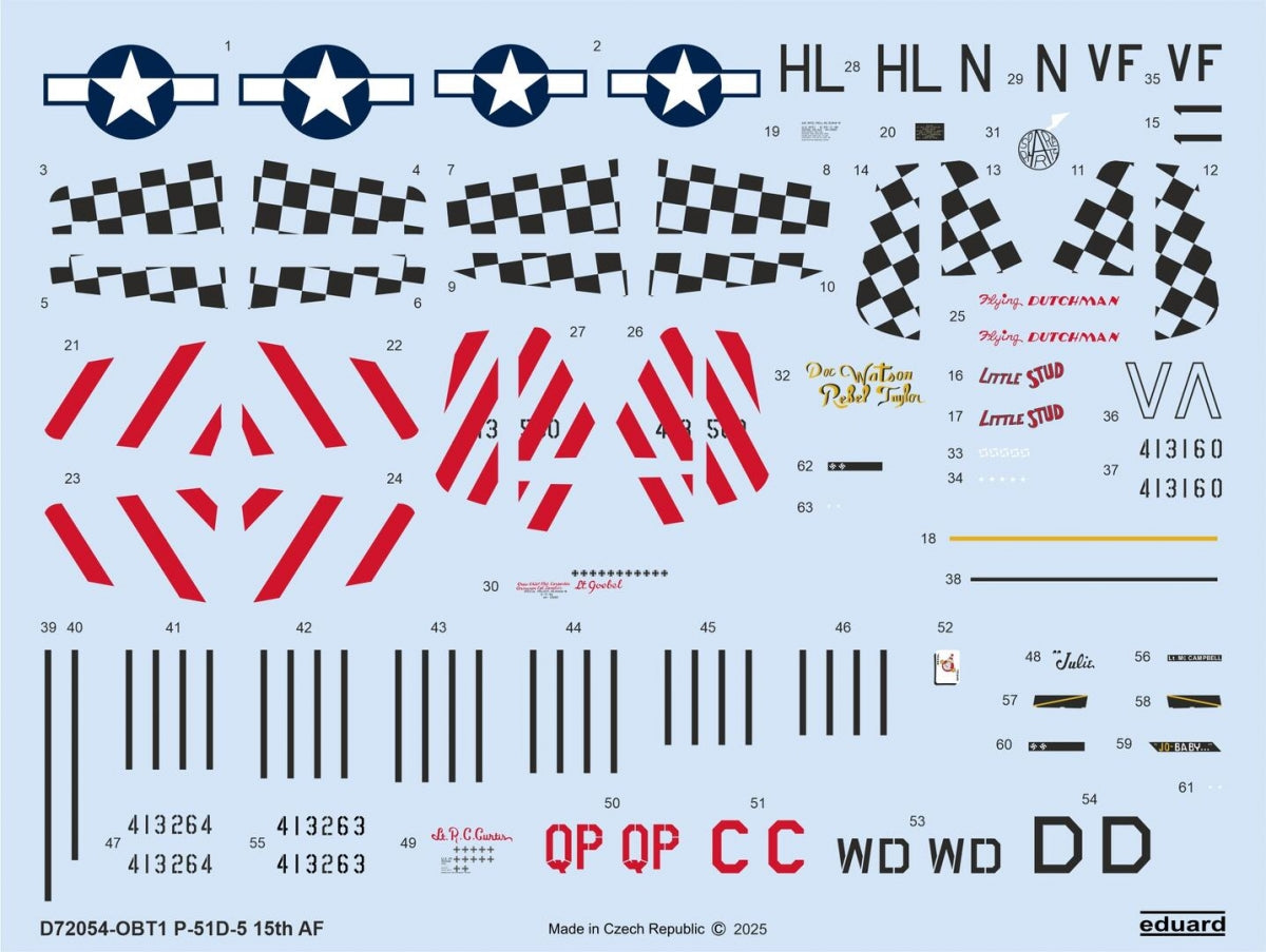 Eduard D72054 P-51D-5 "15th AF" EDUARD 1/72