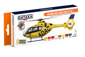 Hataka HTK-CS76 Air Ambulance (HEMS) paint set vol. 1 (8x17ml)