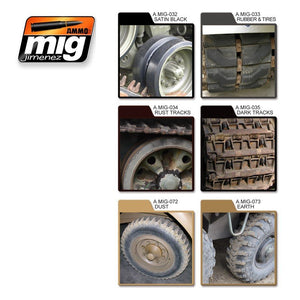 AMMO Mig 7105 TIRES AND TRACKS 6x17ml – image 2