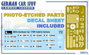 MiniArt 38016 GERMAN CAR 170V CONVERTIBLE SALOON 1/35 – imagen 13