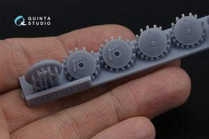 Quinta Studio QT48035 I-16 Wheels (early type) with separate hubs and weighted tires (all kits) 1/48 – obrázek 6