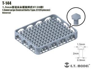 ET Model T-144 1.5mm Large Conical Bolts Type.2 120 pieces