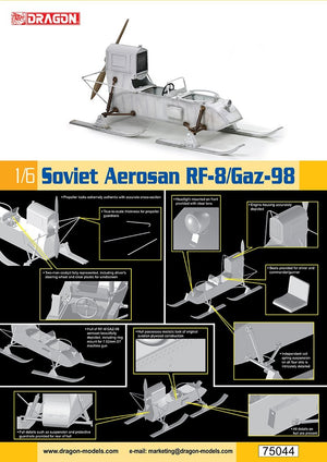 Dragon 75044 Soviet Aerosan Rf-8/Gaz-98 1/6 – imagen 2