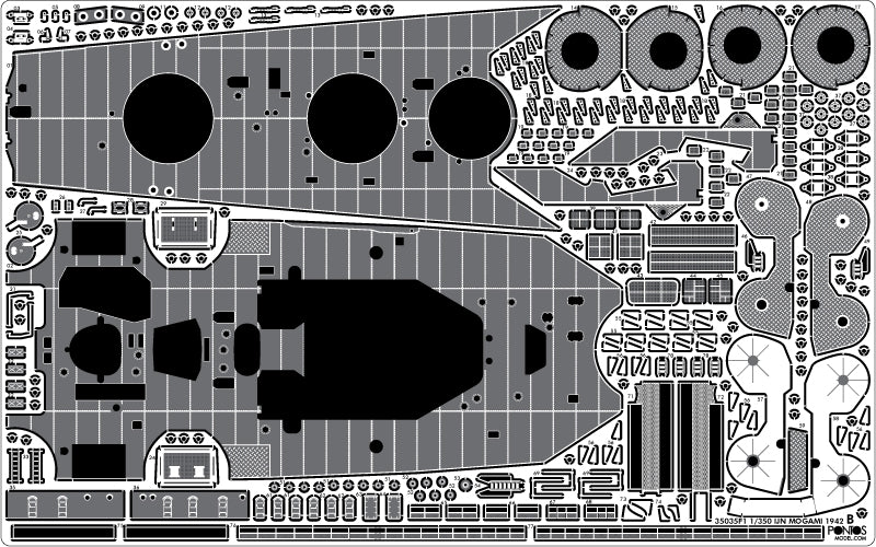 Pontos 37035F1 IJN Heavy Cruiser Mogami 1942 Detail Up Set 1/350 – image 22