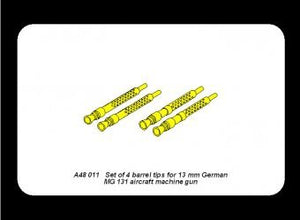 Aber A48 011 Set of 4 barrel tips for German 13 mm MG 131 aircraft machine gun (1/48 – obrázek 5