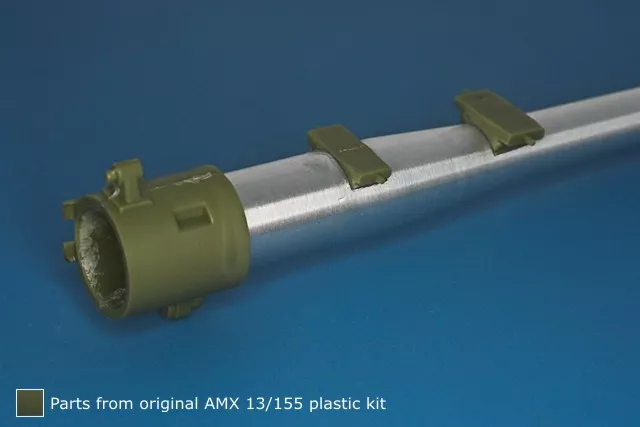 RB Model 35B126 French 155mm L/33 Barrel for French self-propelled howitzer AMX 13/155 Mk F3 dedicated to Heller kit (81151) 1/35 – Bild 3