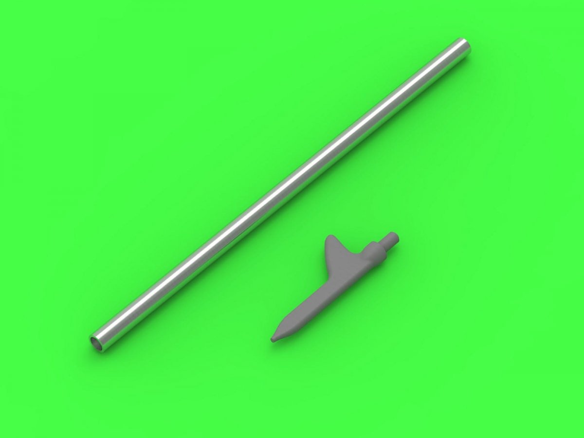 Master AM-32-116 American WWII Pitot Tube - &amp;quot;Shark Fin&amp;quot; Type (1 pc.) - used on P-36, P-39, P-40, P-47, A-36, B-239, T-6, B-25 and many others 1/32 – image 3