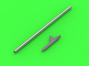 Master AM-32-116 American WWII Pitot Tube - &amp;quot;Shark Fin&amp;quot; Type (1 pc.) - used on P-36, P-39, P-40, P-47, A-36, B-239, T-6, B-25 and many others 1/32 – image 3