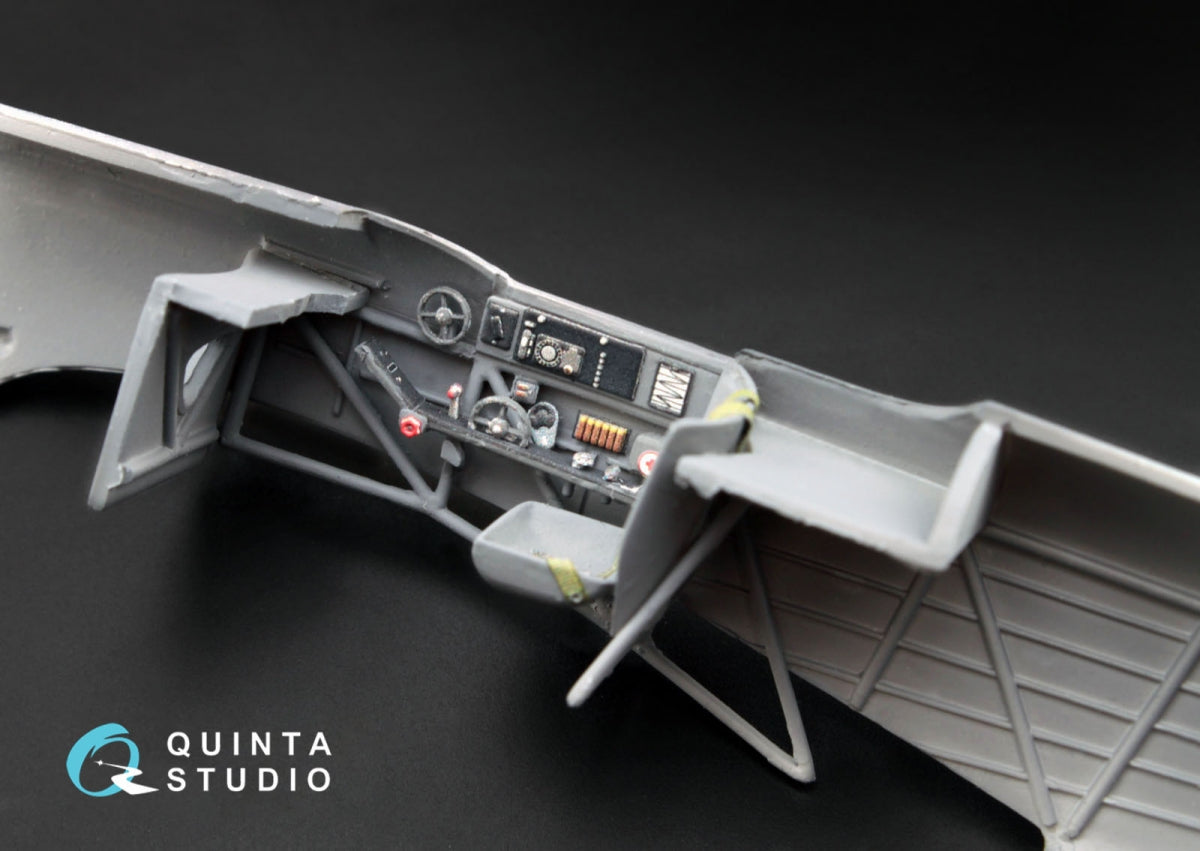 Quinta Studio QD48004 Yak-1B (late production) 3D-Printed &amp;amp; colored Interior on decal pape (for all kits) 1/48 – Bild 12