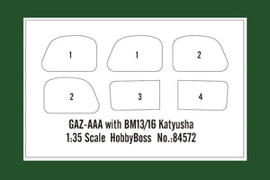 Hobby Boss 84572 GAZ-AAA with BM13/16 Katyusha 1/35 – obrázek 13