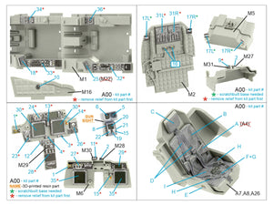 Quinta Studio QD+35106 AH-64D 3D-Printed &amp;amp; colored Interior on decal paper (Takom) (with 3D-printed resin parts) 1/35 – Bild 2