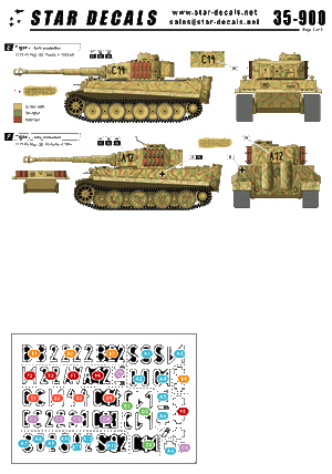 Star Decals 35-900 Tigers of Grossdeutschland 1/35 – image 2