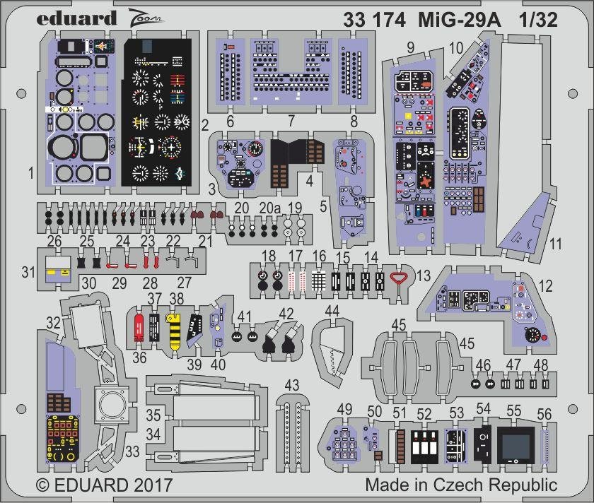 Eduard 33174 MiG-29A TROMPETTE 1/32