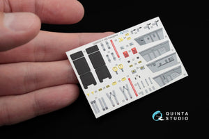 Quinta Studio QD48032 F-16D 3D-Printed &amp;amp; colored Interior on decal paper (for Hasegawa kit) 1/48 – image 5