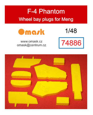 Omask 74886 F-4 Phantom wheel bay plugs (for MengLS-015, LS-017 ) 1/48