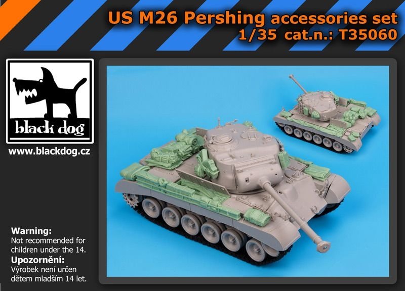 Black Dog T35060 US M -26 Pershing accessories set 1/35